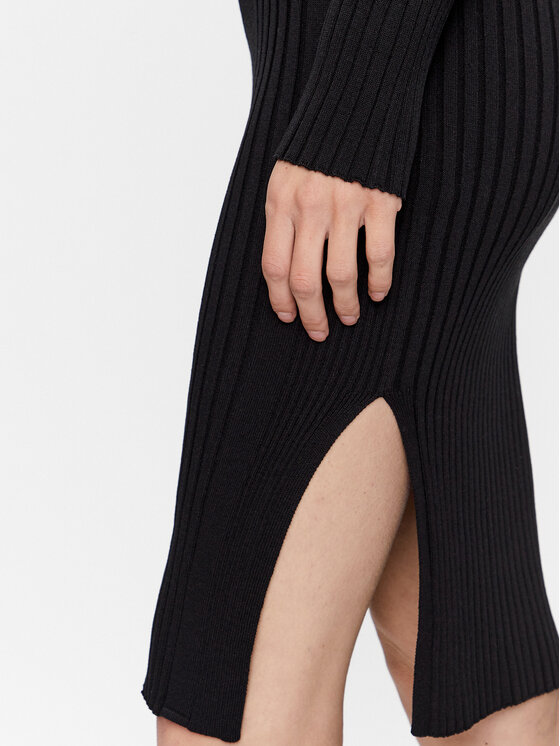 Calvin Klein Calvin Klein Φόρεμα υφασμάτινο Iconic K20K205753 Μαύρο Slim Fit