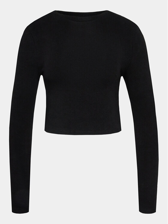 Gina Tricot Bluză 20150 Negru Slim Fit