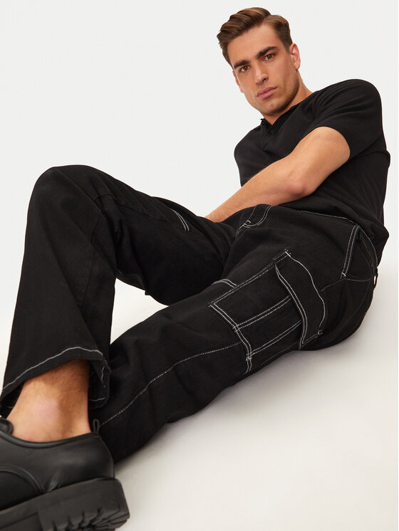 Only & Sons Only & Sons Hlače Sedge 22030724 Crna Straight Fit