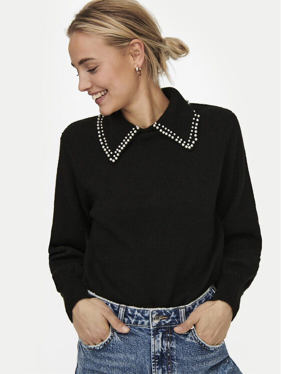 JDY JDY Πουλόβερ Aubray 15244090 Μαύρο Regular Fit