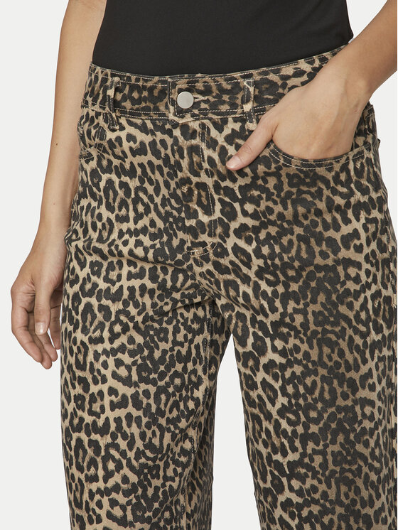 Vila Vila Jeans hlače Chia 14105638 Bež Wide Leg
