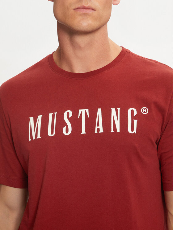 Mustang Mustang T-Shirt Austin 1014695 Rot Regular Fit