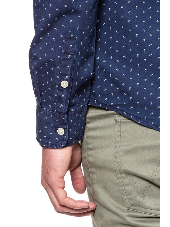 Wrangler Wrangler Camicia BUTTON DOWN SHIRT Blu Slim Fit