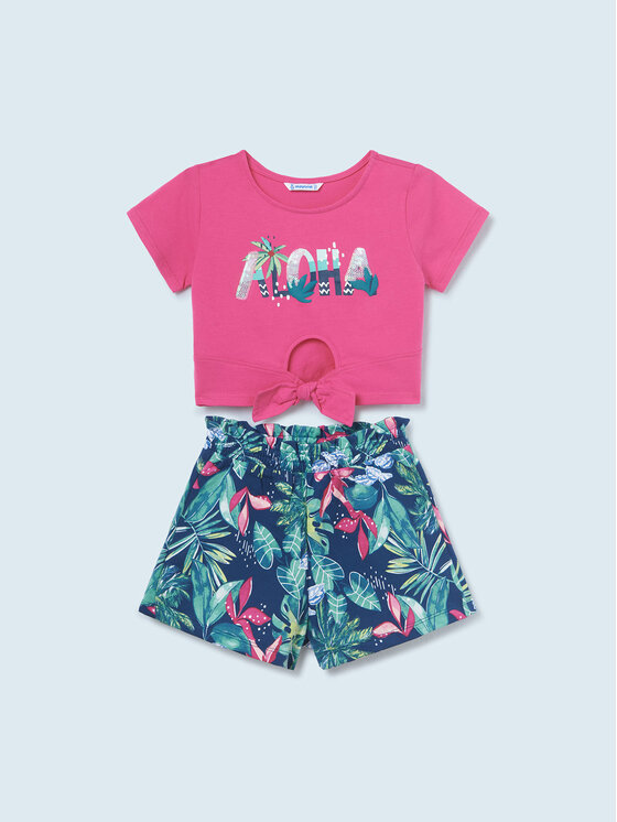 Completo T-shirt e pantaloncini 6246 Multicolore