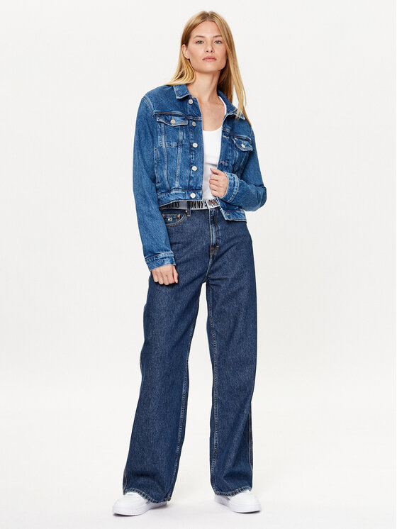 Tommy Jeans Tommy Jeans Jeansjacke DW0DW16055 Blau Slim Fit