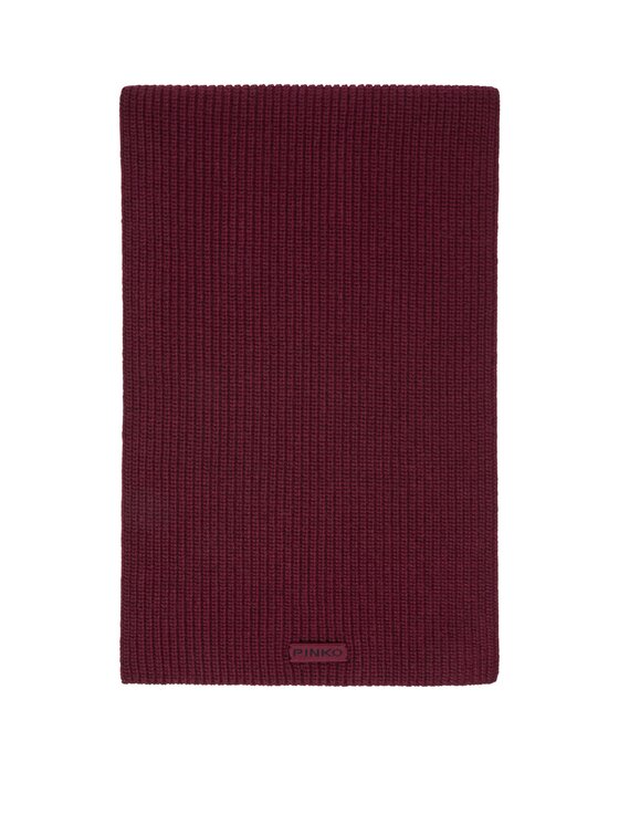 PINKO PINKO Szalik Slovenia sciarpa half english Bordowy