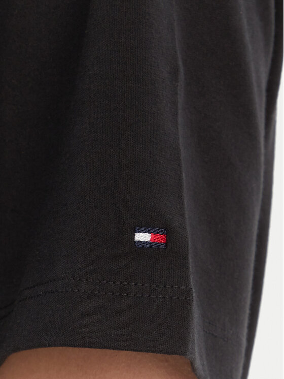 Tommy Hilfiger Tommy Hilfiger Bluzka WW0WW42907 Czarny Regular Fit