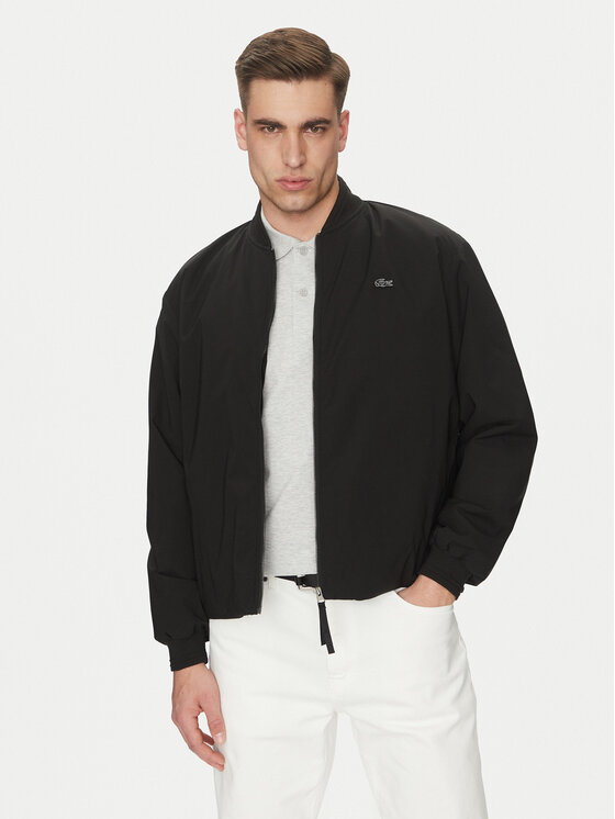 Lacoste Lacoste Geacă bomber BH8904 Negru Regular Fit