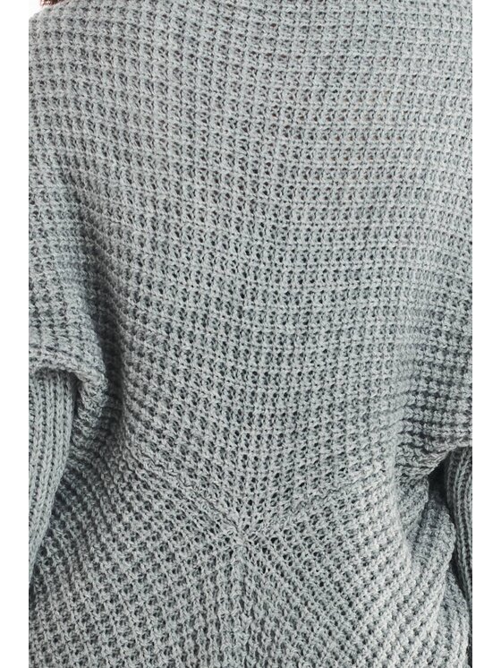 Awama Awama Kardigan A391 Szary Basic Fit
