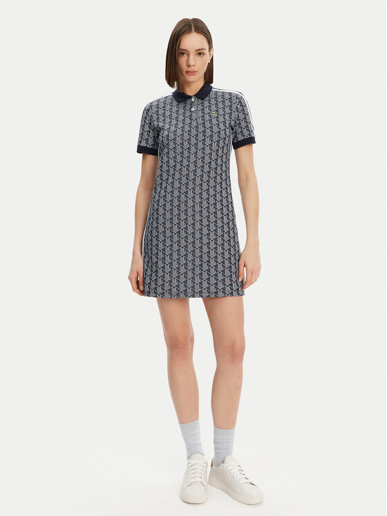 Lacoste Lacoste Haljina za svaki dan EF2655 Tamnoplava Slim Fit