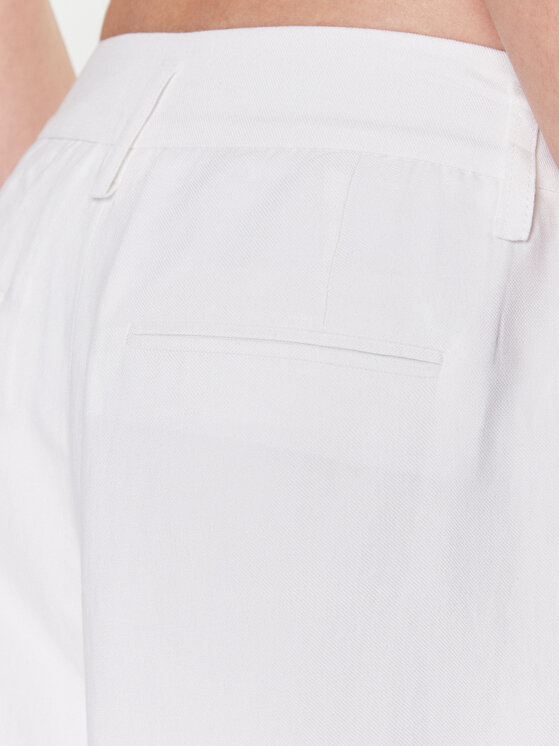 Herskind Herskind Bavlnené nohavice Lotus 4729840 Biela Regular Fit