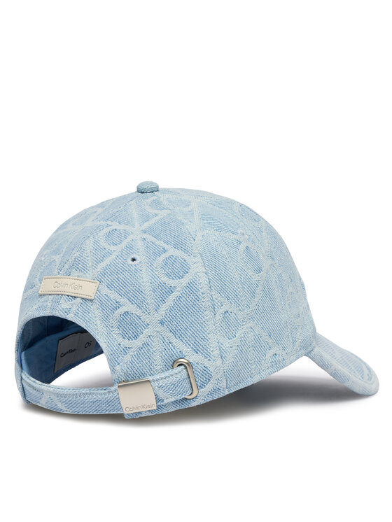 Calvin Klein Calvin Klein Kapa s šiltom Aop Jacquard Denim Bb Cap LV04F5069G Modra