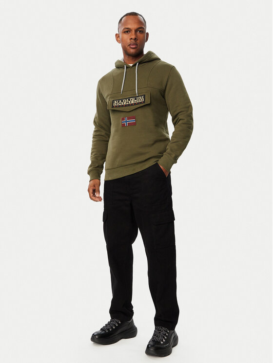 Napapijri Napapijri Bluza Burgee Wint 4 NP0A892T Zielony ciemny Regular Fit