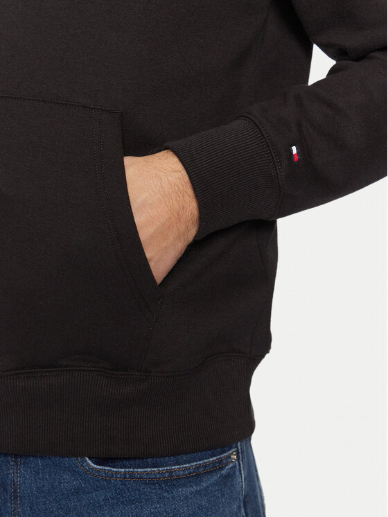 Tommy Hilfiger Tommy Hilfiger Bluza MW0MW39050 Czarny Regular Fit
