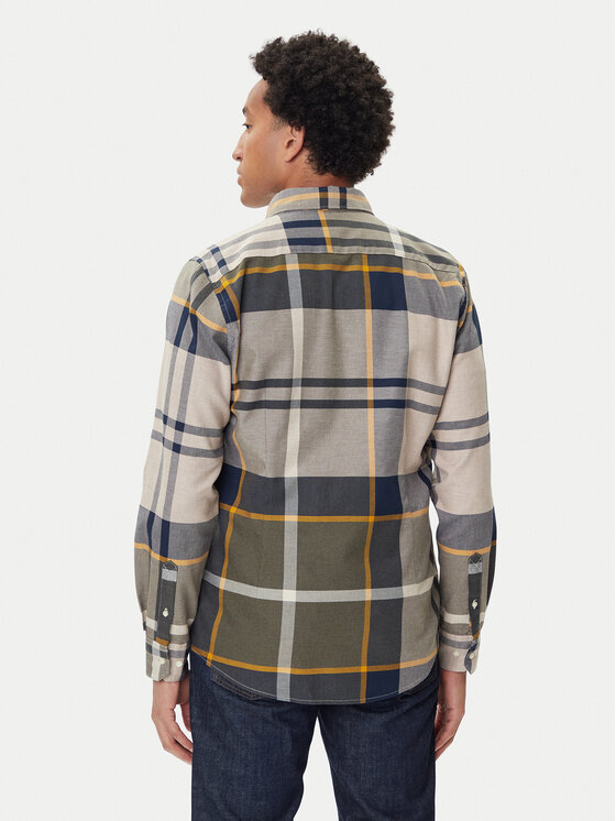 Barbour Barbour Košulja Dunoon MSH4980TN16 Zelena Regular Fit