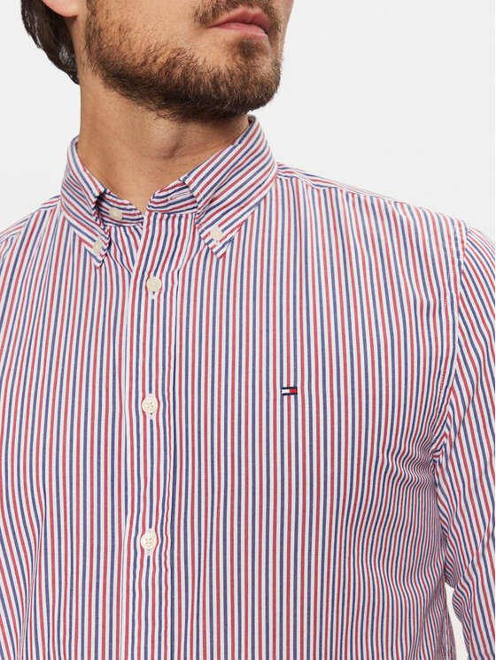 Tommy Hilfiger Tommy Hilfiger Koszula Classic MW0MW37549 Czerwony Regular Fit