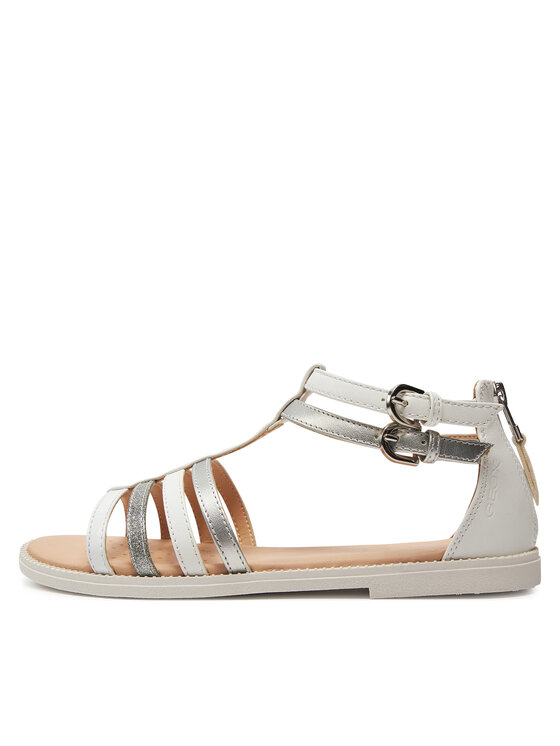Geox Geox Sandale J Sandal Karly Girl J7235D 054AJ C1Z1N D Bijela