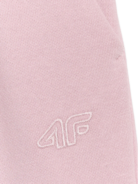 4F 4F Spodnie dresowe BASIC+ Różowy jasny Regular Fit