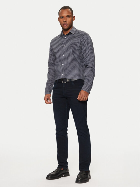 Tom Tailor Tom Tailor Koszula 1043806 Granatowy Regular Fit
