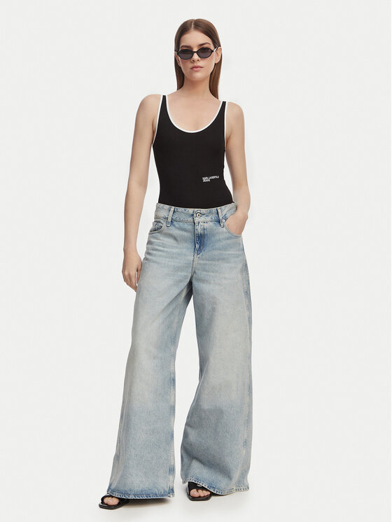 Karl Lagerfeld Jeans Karl Lagerfeld Jeans Jeans B2W10087 Azzurro chiaro Wide Leg