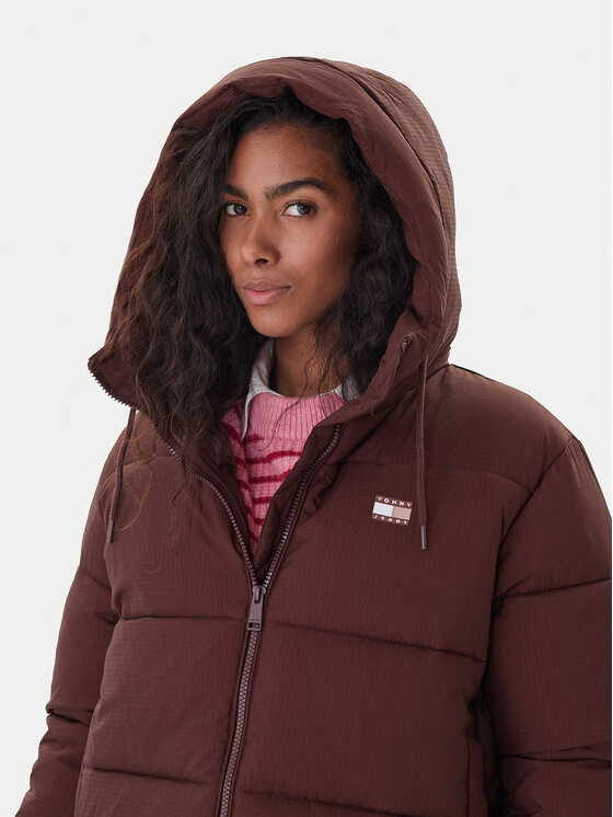 Tommy Jeans Tommy Jeans Žieminė striukė DW0DW21625 Ruda Regular Fit