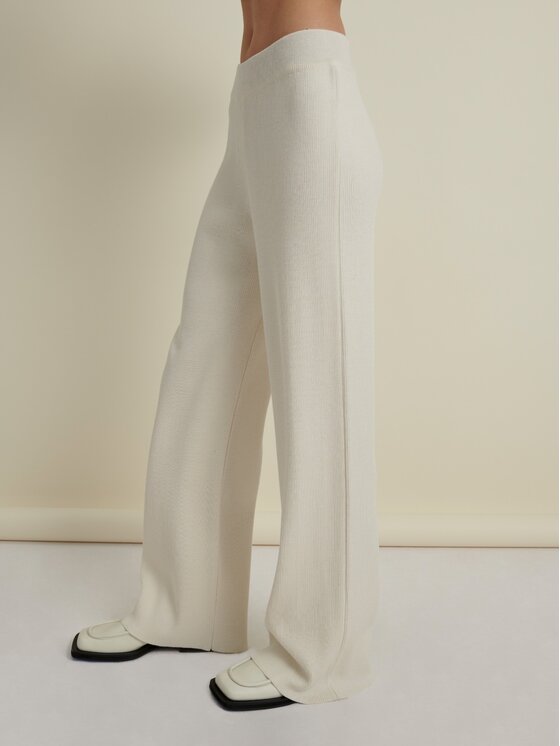 La Mania La Mania Pantaloni da tuta TIME Bianco Classic Fit