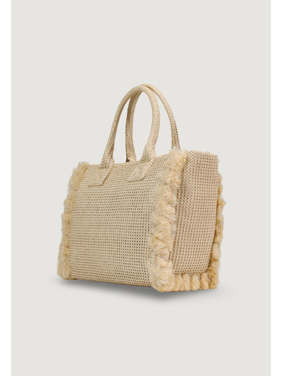 PINKO PINKO Τσάντα BEACH SHOPPER RAFIA Χρυσό