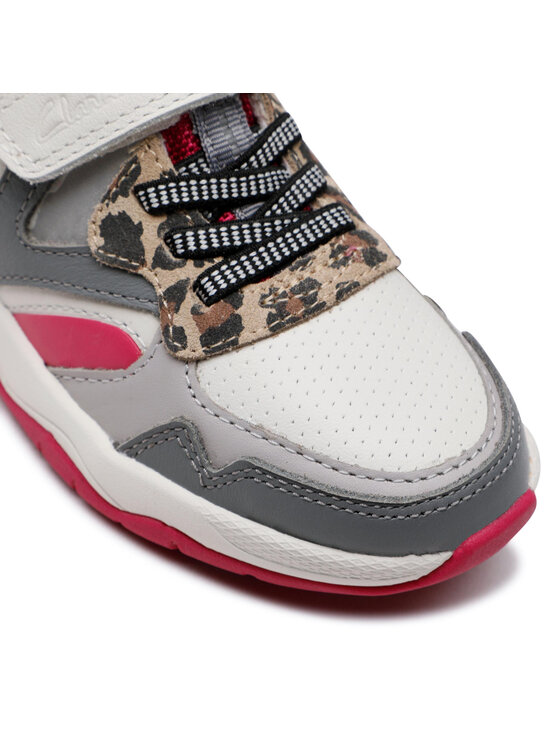 Clarks Clarks Сникърси Clowder Run K 261661186 S Бял