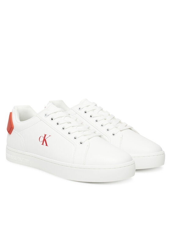 Calvin Klein Jeans Calvin Klein Jeans Sneakersy Classic Cupsole Ru Patch Lth YM0YM01297 Bílá