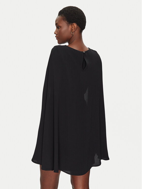 Simona Corsellini Simona Corsellini Rochie cocktail P25CPAB05501 Negru Loose Fit