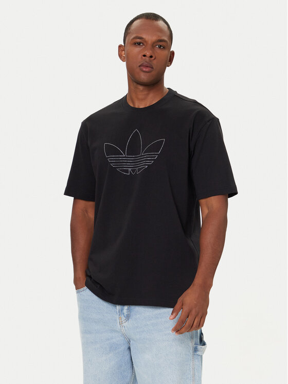 adidas adidas Póló Studded JY2806 Fekete Loose Fit