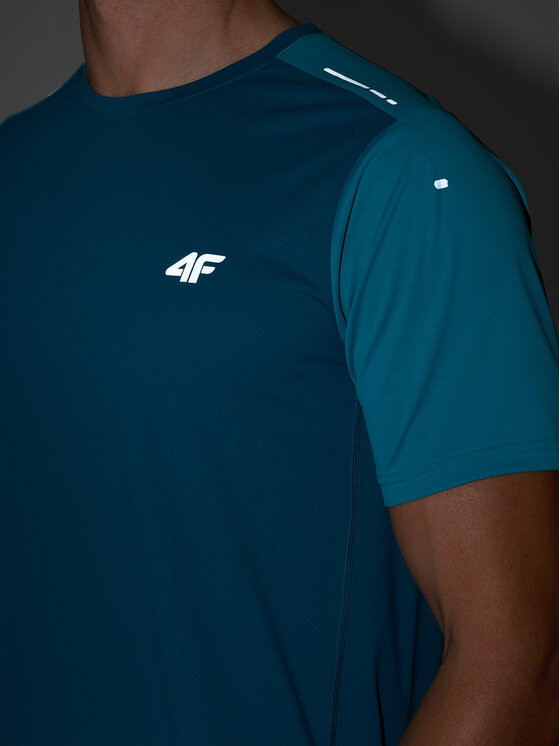 4F 4F T-Shirt 4FWAW26TFTSM2276-46S Zielony jasny Active Fit