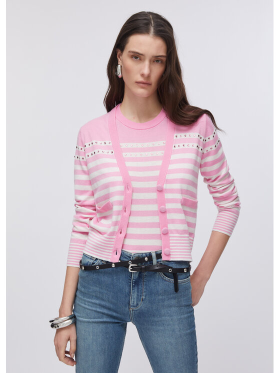 Liu Jo Liu Jo Cardigan WA6141MA16RS1638 Rosa Regular Fit