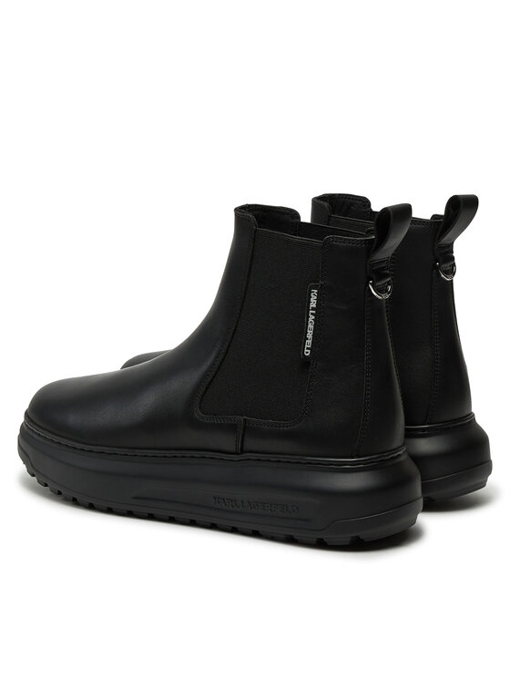KARL LAGERFELD KARL LAGERFELD Kotníková obuv s elastickým prvkem KL5754 Černá