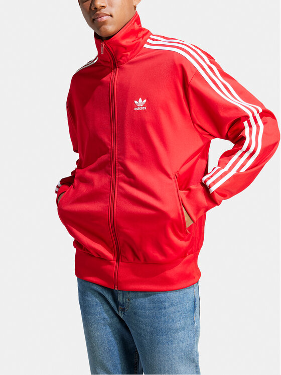 adidas Bluza adicolor Classics IJ7060 Czerwony Loose Fit | Modivo.pl