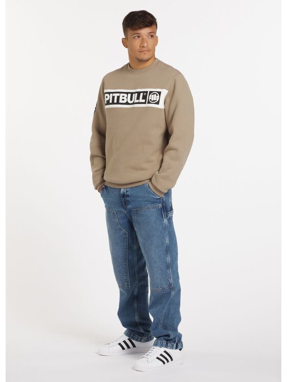 PITBULL PITBULL Bluza Sherwood Beżowy Regular Fit
