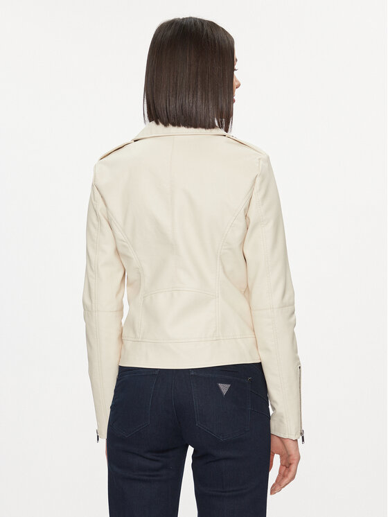 Vila Vila Giacca in similpelle Cara 14044851 Beige Regular Fit
