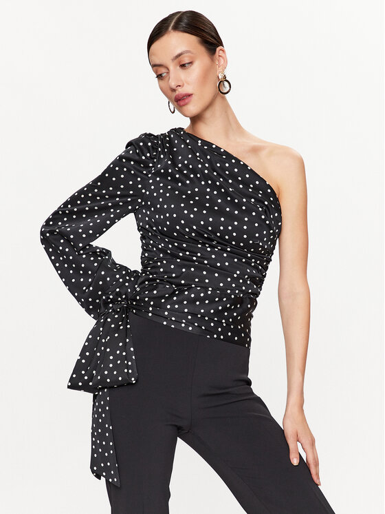 Pinko Blúzka Thira 100227 A0ZI Čierna Regular Fit
