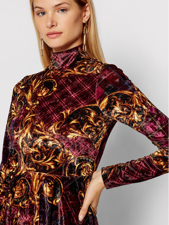 Versace Jeans Couture Versace Jeans Couture Плетена рокля 71HAO928 Бордо Regular Fit