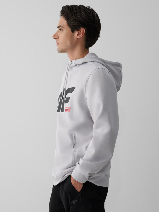 4F 4F Bluza COMMERCIAL Szary jasny Regular Fit