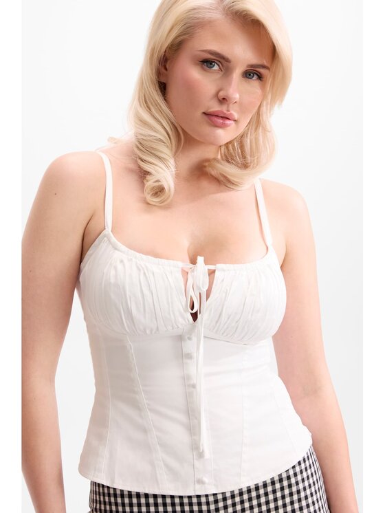 Guess Guess Top 182693 Biały Classic Fit