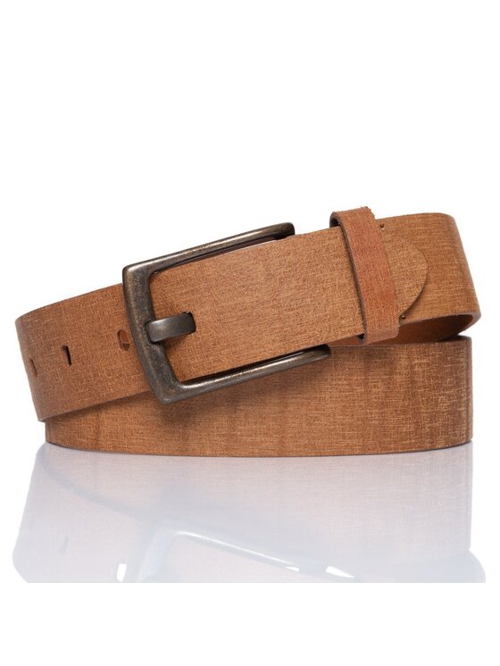 Mustang Mustang Pasek Męski BELT Brązowy