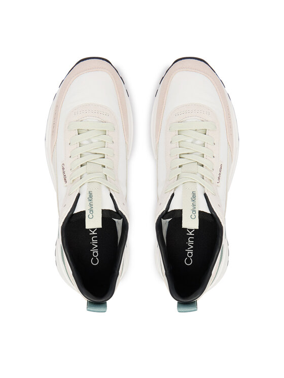 Calvin Klein Calvin Klein Sneakersy Hike Runner Nylon Mix HW0HW03279 Biela