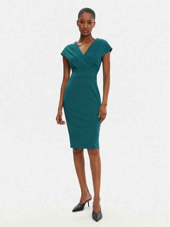 Rinascimento Rinascimento Rochie cocktail CFC0122760003 Verde Regular Fit