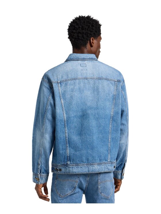 Lee Lee Kurtka jeansowa 112364153 Niebieski Relaxed Fit