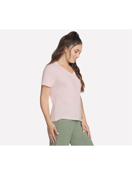 Skechers Skechers T-Shirt TP130-WPK Różowy Regular Fit