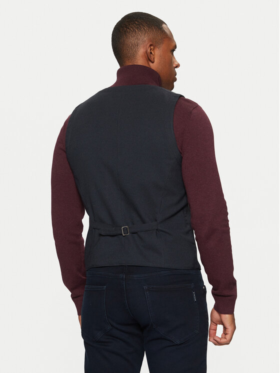 Tom Tailor Tom Tailor Жилетка за костюм 1044114 Тъмносин Slim Fit