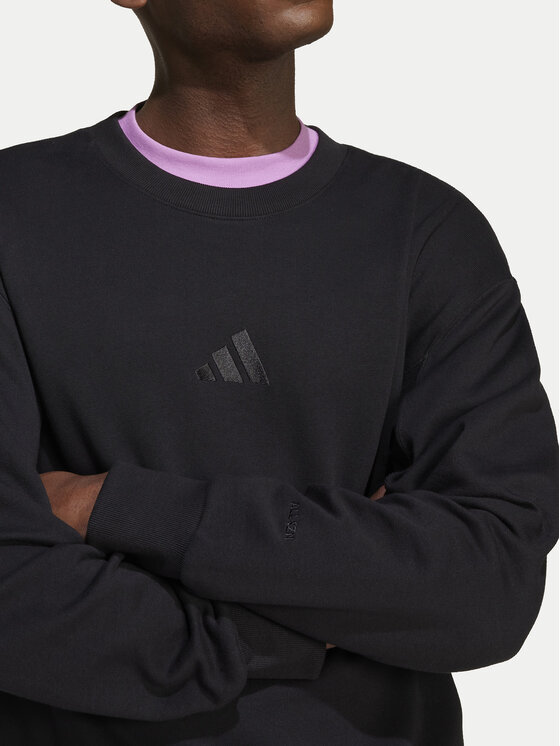 adidas adidas Majica dugih rukava ALL SZN French Terry IX1261 Crna Loose Fit