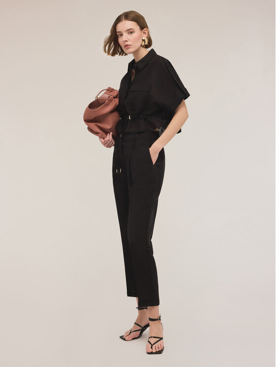 Motivi Motivi Pantaloni di tessuto P293Q003953N033 Nero Regular Fit