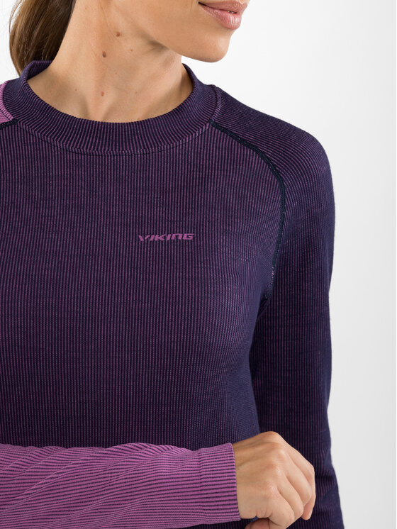 Viking Viking Komplet bielizny termoaktywnej Mounti Lady Set Merino Fioletowy